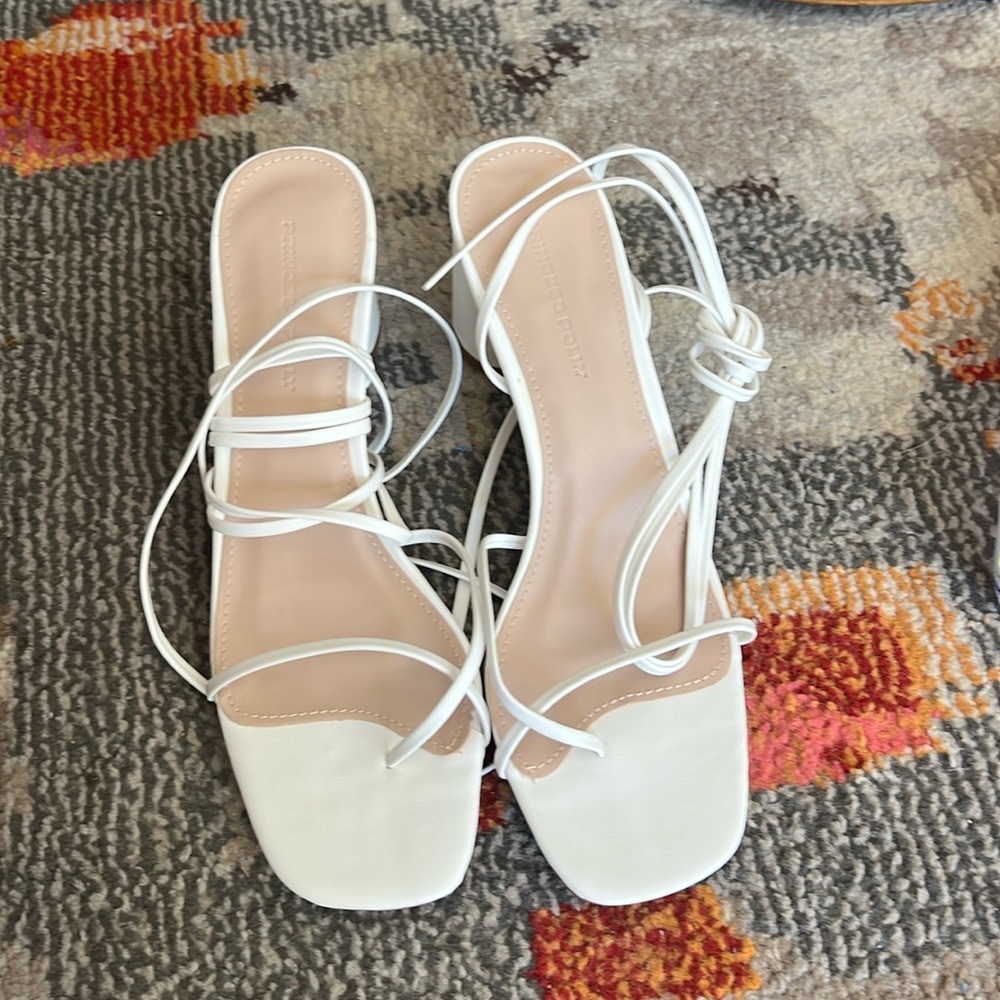 White Princess Polly Heels